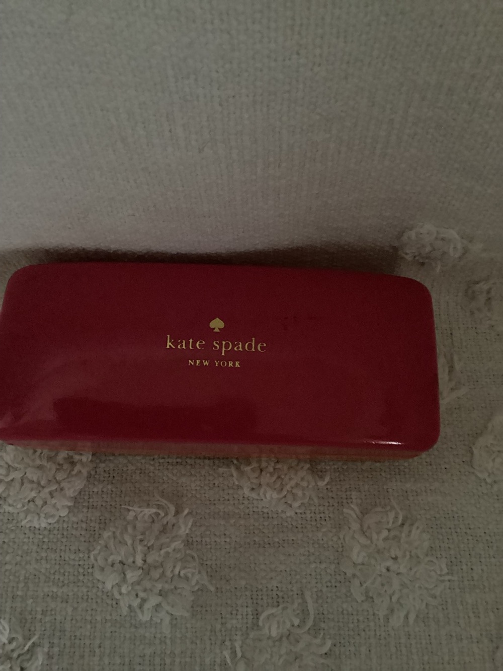 *KATE SPADE Pink & Orange EYES Clam SHELL Sunglass HARD CASE Eye Glass Case*
